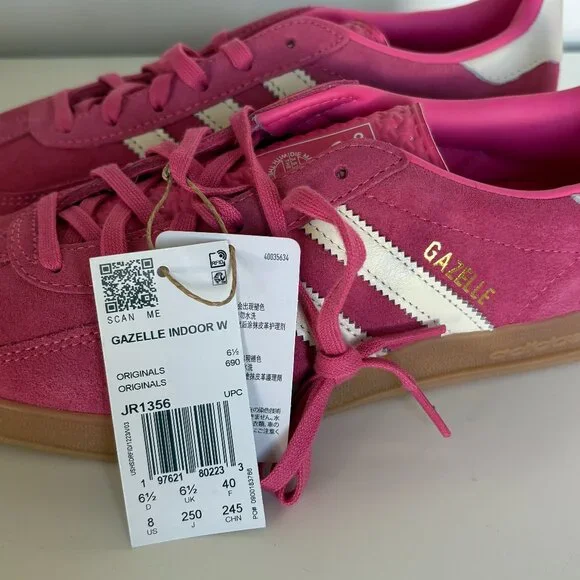adidas Gazelle Pink & White - Picture 2 of 5